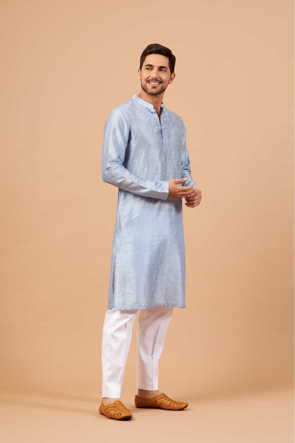 Viva Dot Designer Men's Kurta by Hilo Design