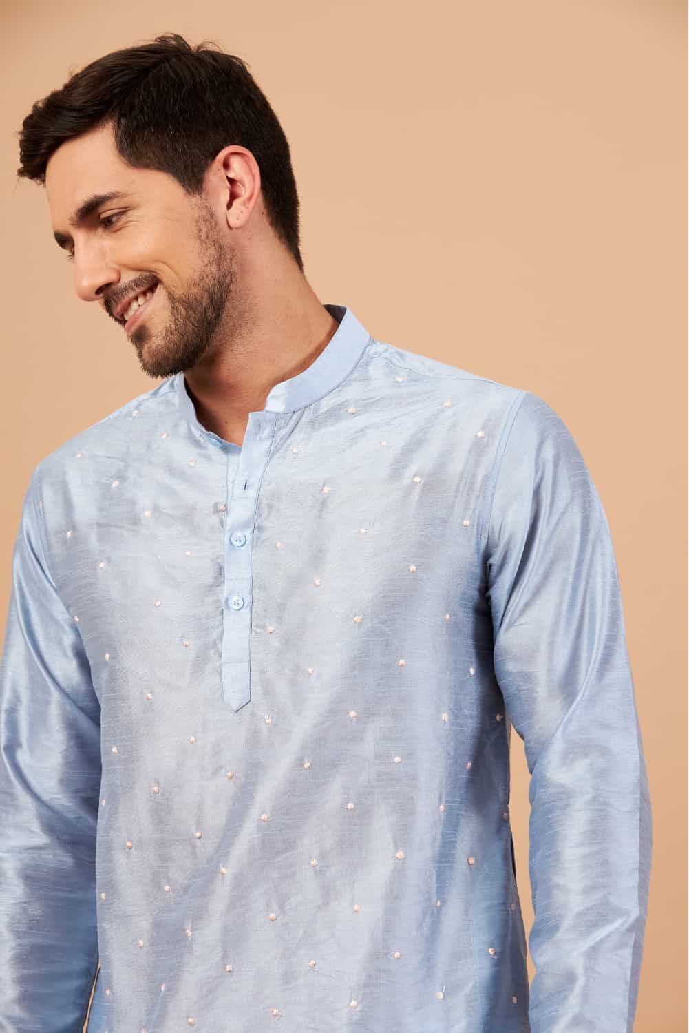 Viva Dot Designer Men's Kurta by Hilo Design