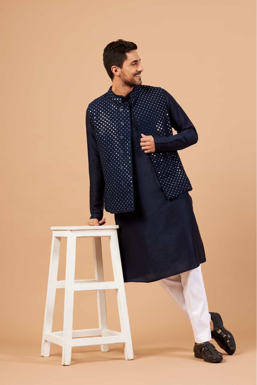 Rolack Designer Men's Nehru Jacket by Hilo Design