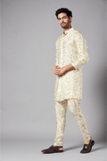 Mighty Natural Dye Designer Men's Kurta Set by Hilo Design