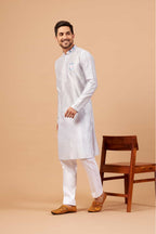 Manatee Basik Kurta Cadet Grey Coloured by Hilo Design