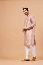 Florne Floral Geometric Embroidered Kurta by Hilo Design