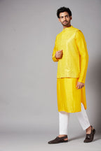 Yellot Designer Men's Nehru Jacket by Hilo Design