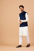 Bluvet Designer Men's Nehru jacket by Hilo Design