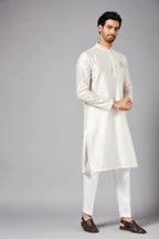 Ecru Basik Kurta by Hilo Design