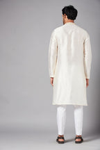 Ecru Basik Kurta by Hilo Design