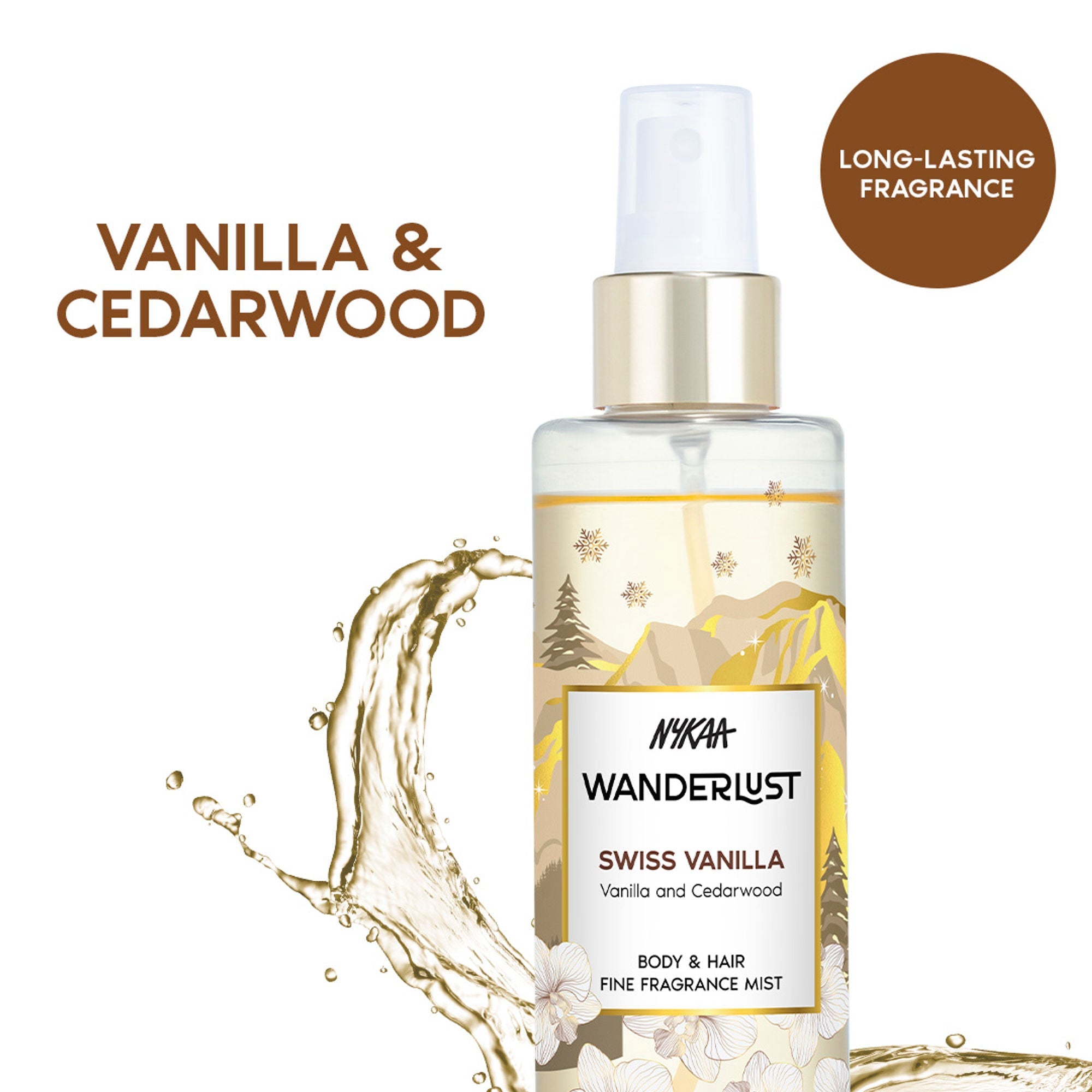 Wanderlust Fragrance Mist For Her - Swiss Vanilla
