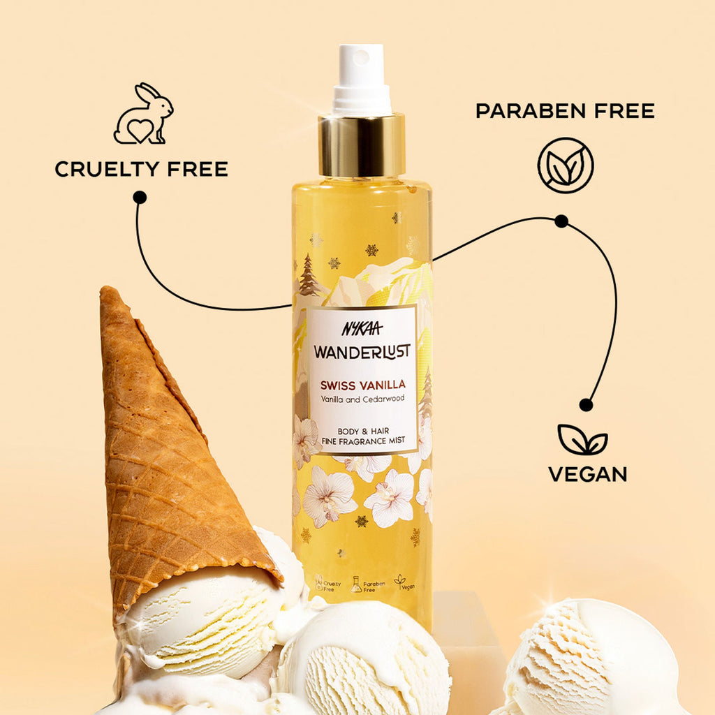Wanderlust Fragrance Mist For Her - Swiss Vanilla