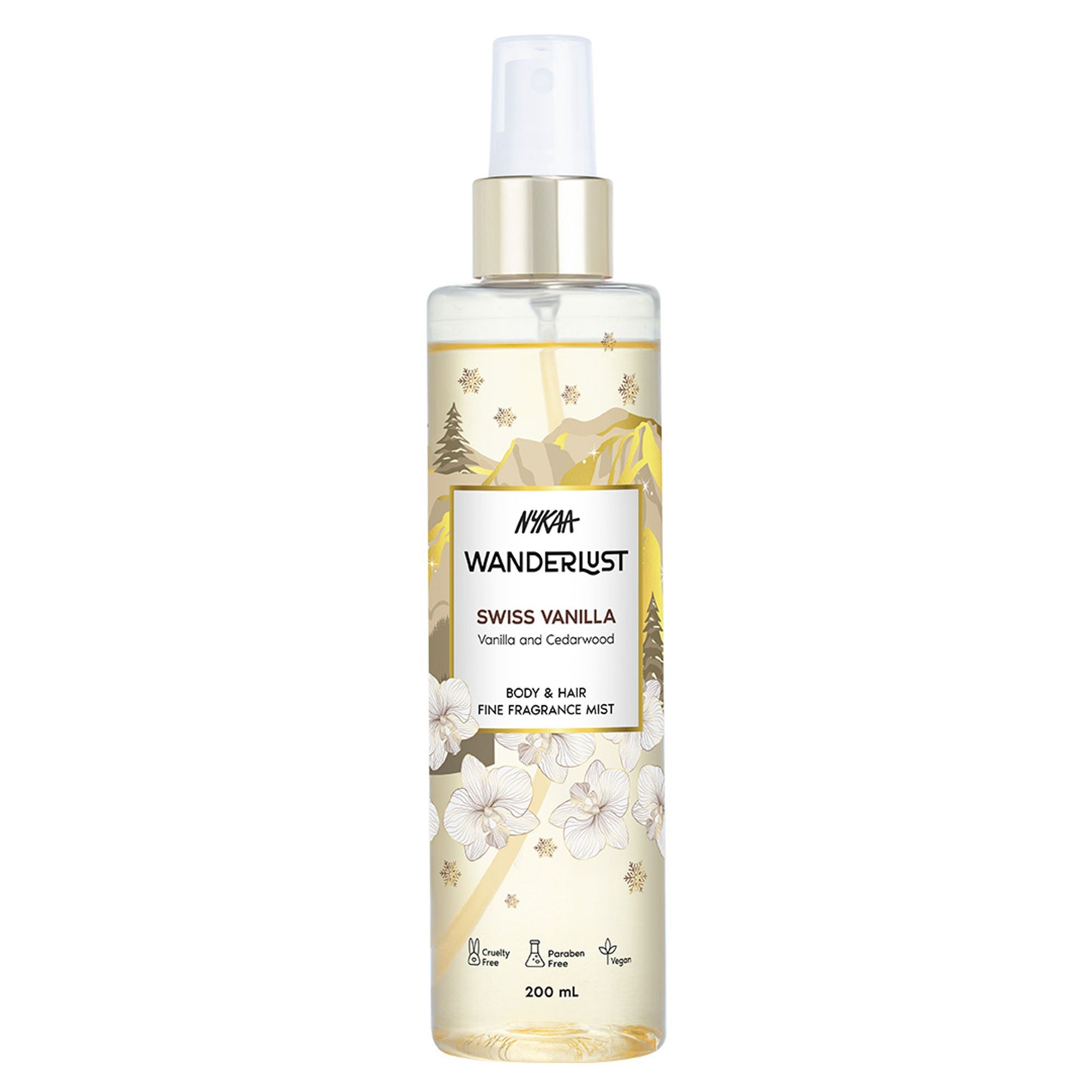 Wanderlust Fragrance Mist For Her - Swiss Vanilla