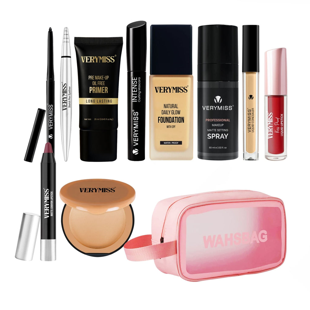 VERYMISS Ultimate Makeup Combo - 1 + Free Makeup Pouch