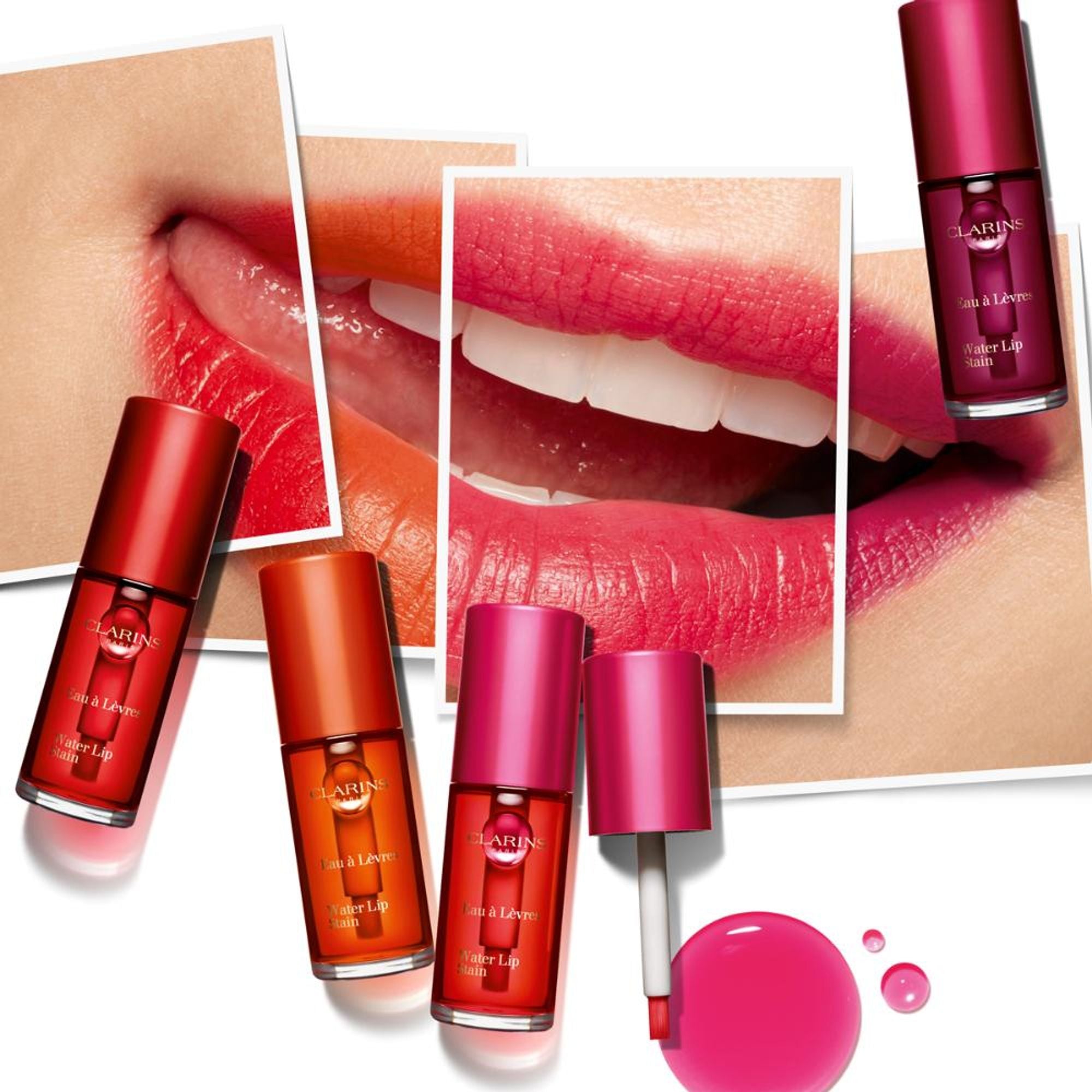 Clarins Water Lip Stain Pink Water - Soft Pink Water - Distacart