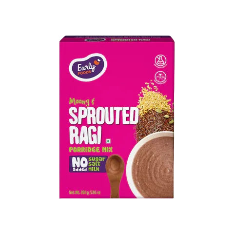 Early Foods Organic Moong & Sprouted Ragi Porridge Mix - Distacart