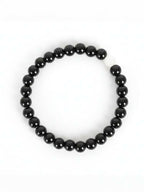 NVR Unisex Black & White Crystal Beaded Bracelet - Distacart