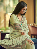 Myra Multicolour Gorgette Designer Saree - Distacart
