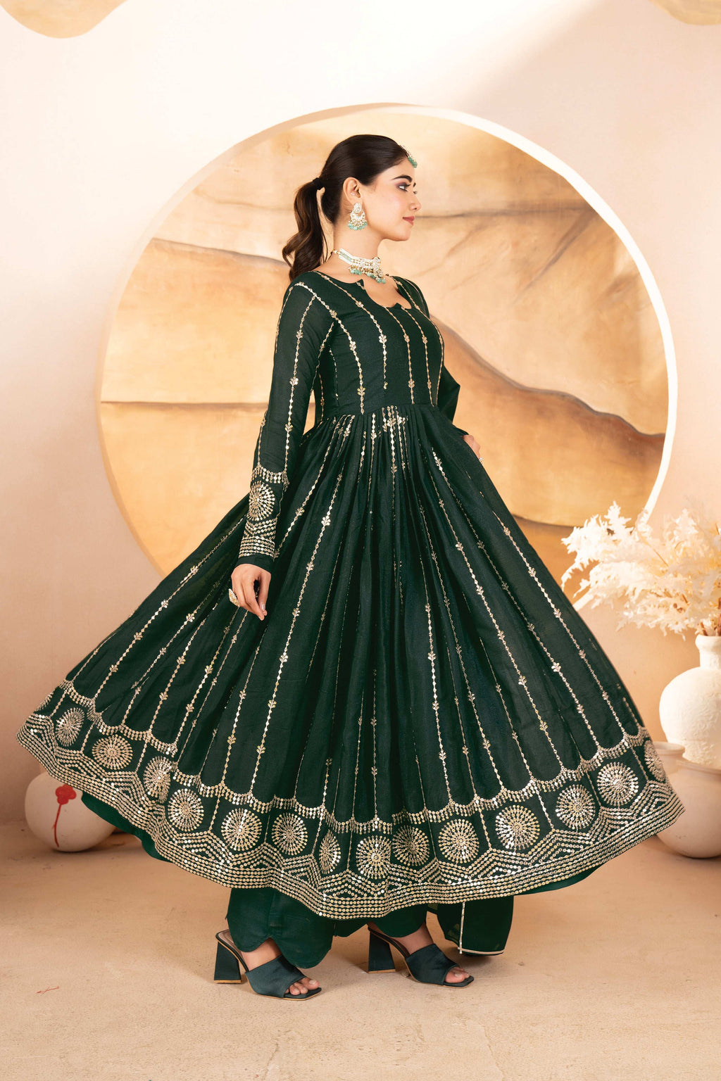 Yash Enterprise Black Rayon Cotton With Embroidery Suit Set - Distacart