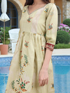 Joban Fashion Off White Position Digital Print With Position Foil Kurta Set - Distacart