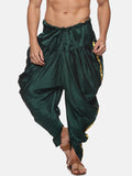 Sethukrishna Men Dark-Green Solid Dhoti Pants - Distacart