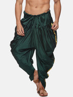 Sethukrishna Men Dark-Green Solid Dhoti Pants - Distacart