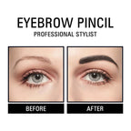 Matt Look Long Lasting Formula Professional Stylist Eyebrow Pencil - Black