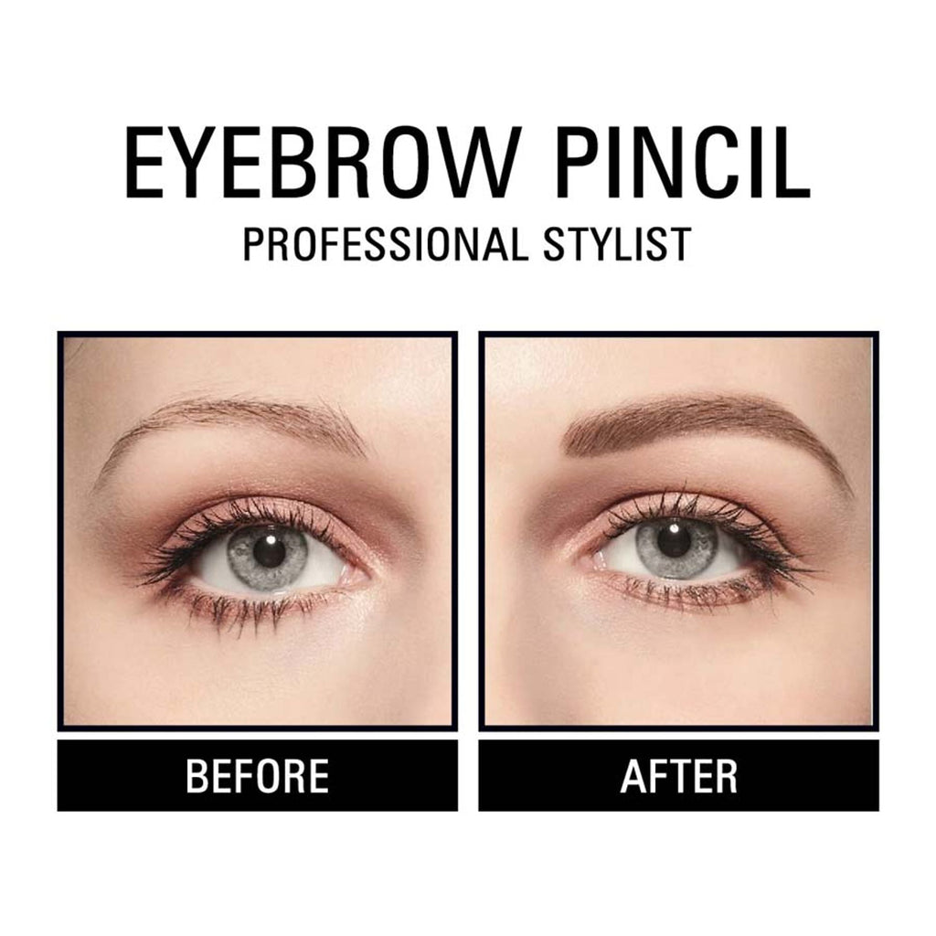 Matt Look Long Lasting Formula Professional Stylist Eyebrow Pencil - Brown - Distacart