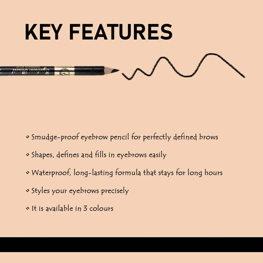 Matt Look Long Lasting Formula Professional Stylist Eyebrow Pencil - Brown - Distacart