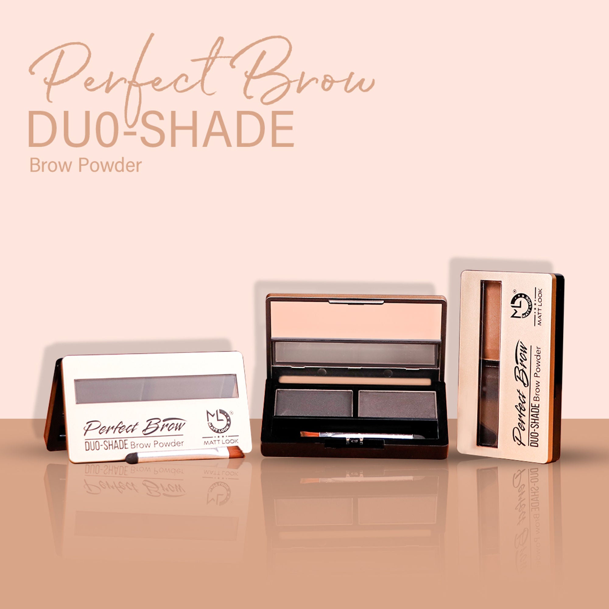 Matt Look Perfect Brow Duo-shade Brow Powder - 02