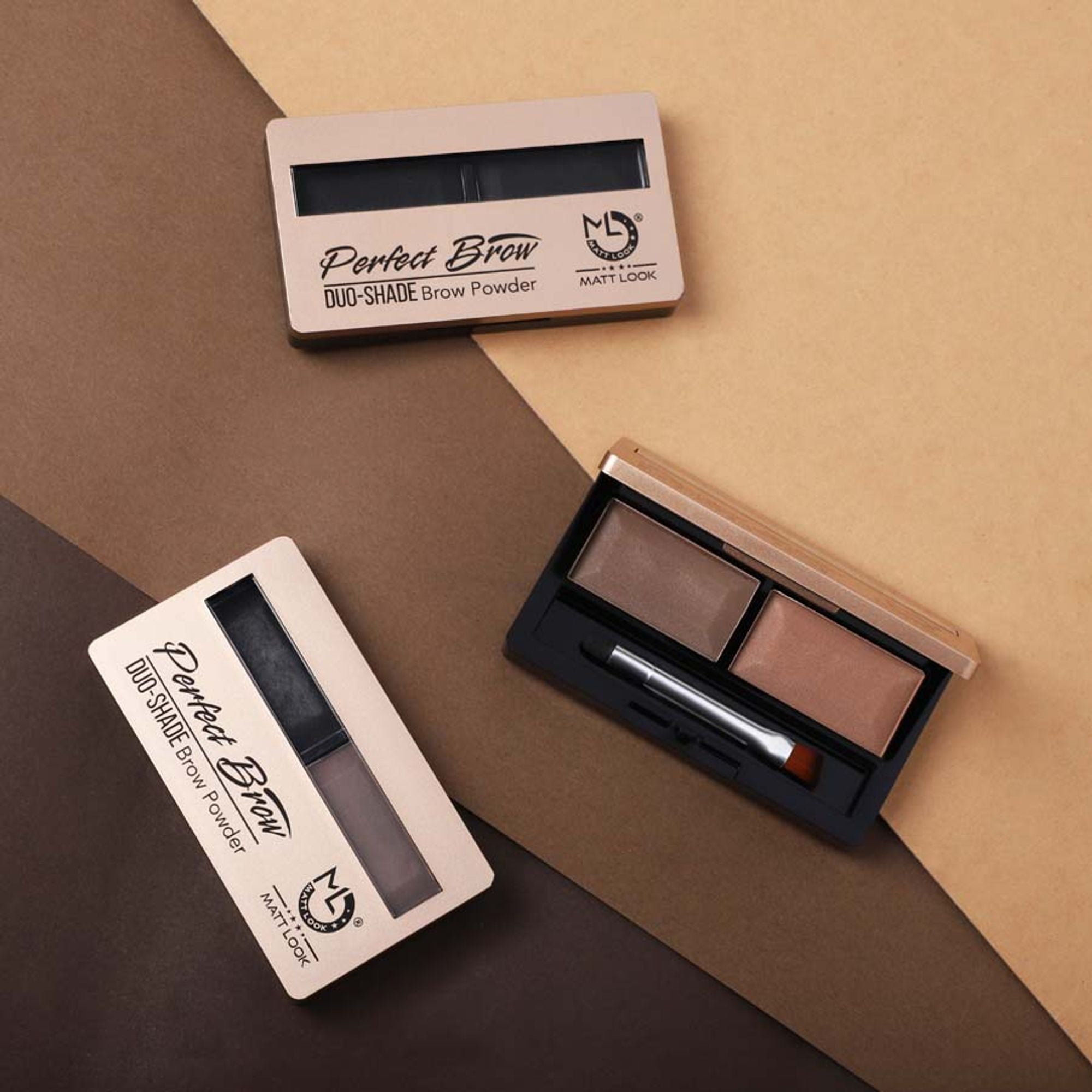 Matt Look Perfect Brow Duo-shade Brow Powder - 02