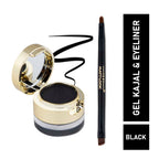 Matt Look Fashion Eye Makeup 24Hr Stay Gel Kajal & Cake Eyeliner - Black