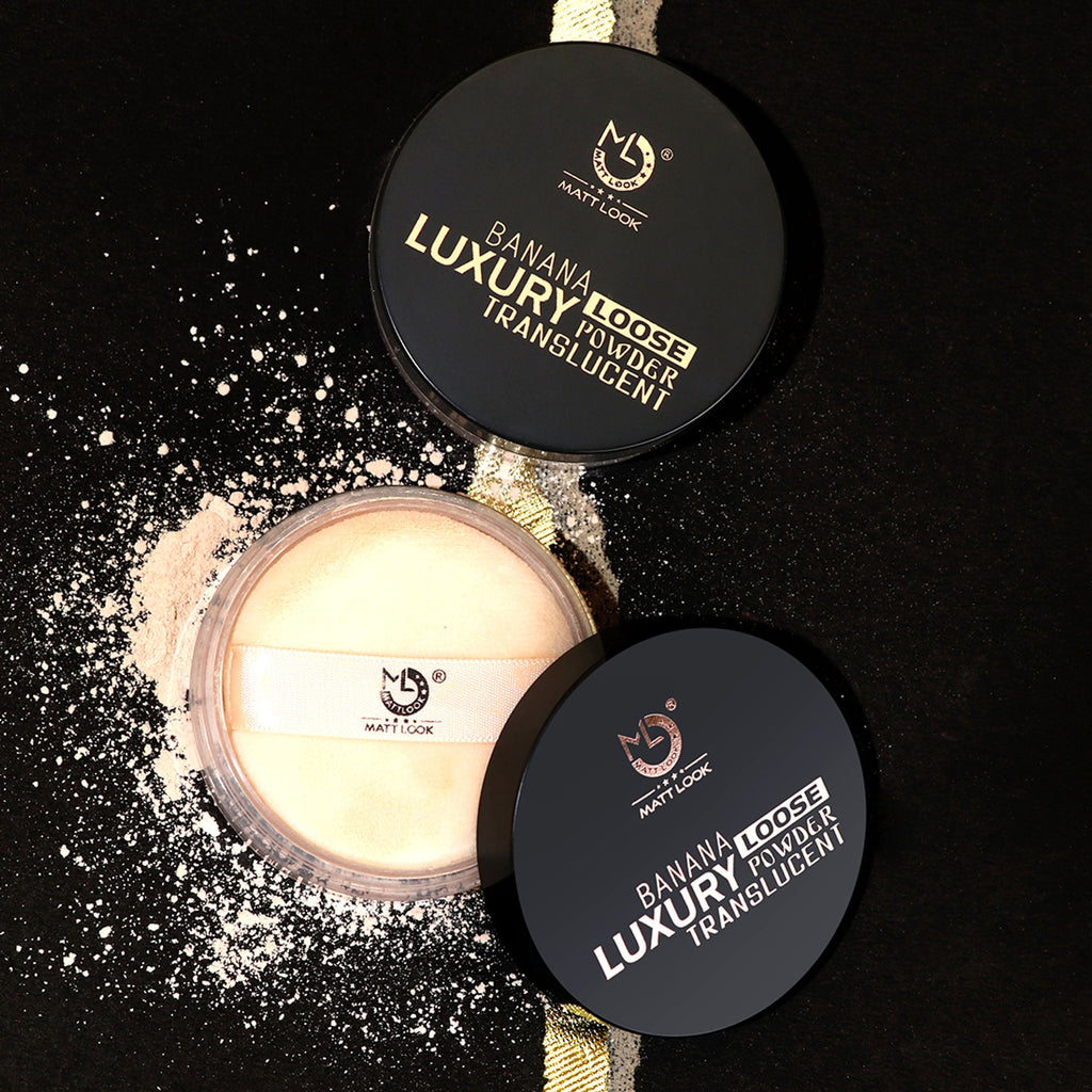 Matt Look Face Makeup Banana Luxury Loose Powder Translucent - Light - Distacart