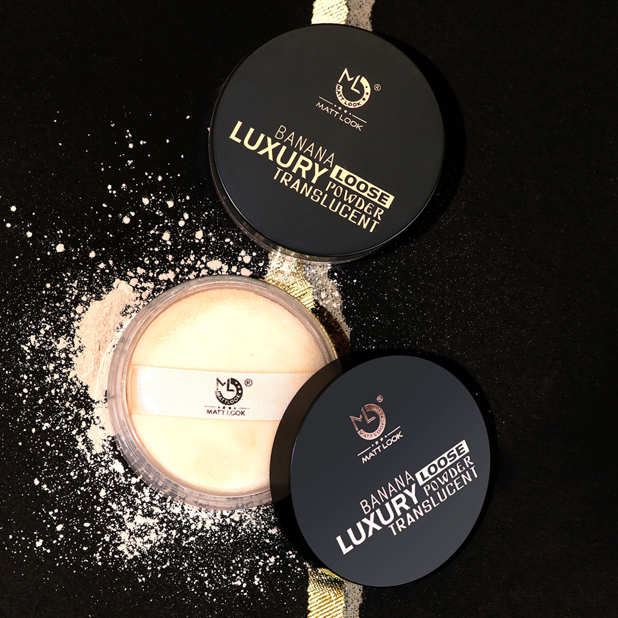Matt Look Face Makeup Banana Luxury Loose Powder Translucent - Light - Distacart