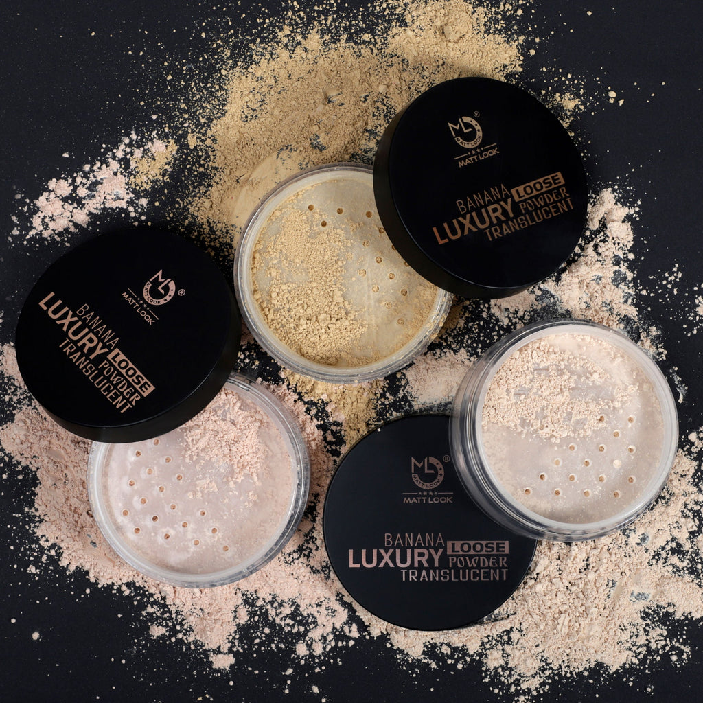 Matt Look Face Makeup Banana Luxury Loose Powder Translucent - Light - Distacart