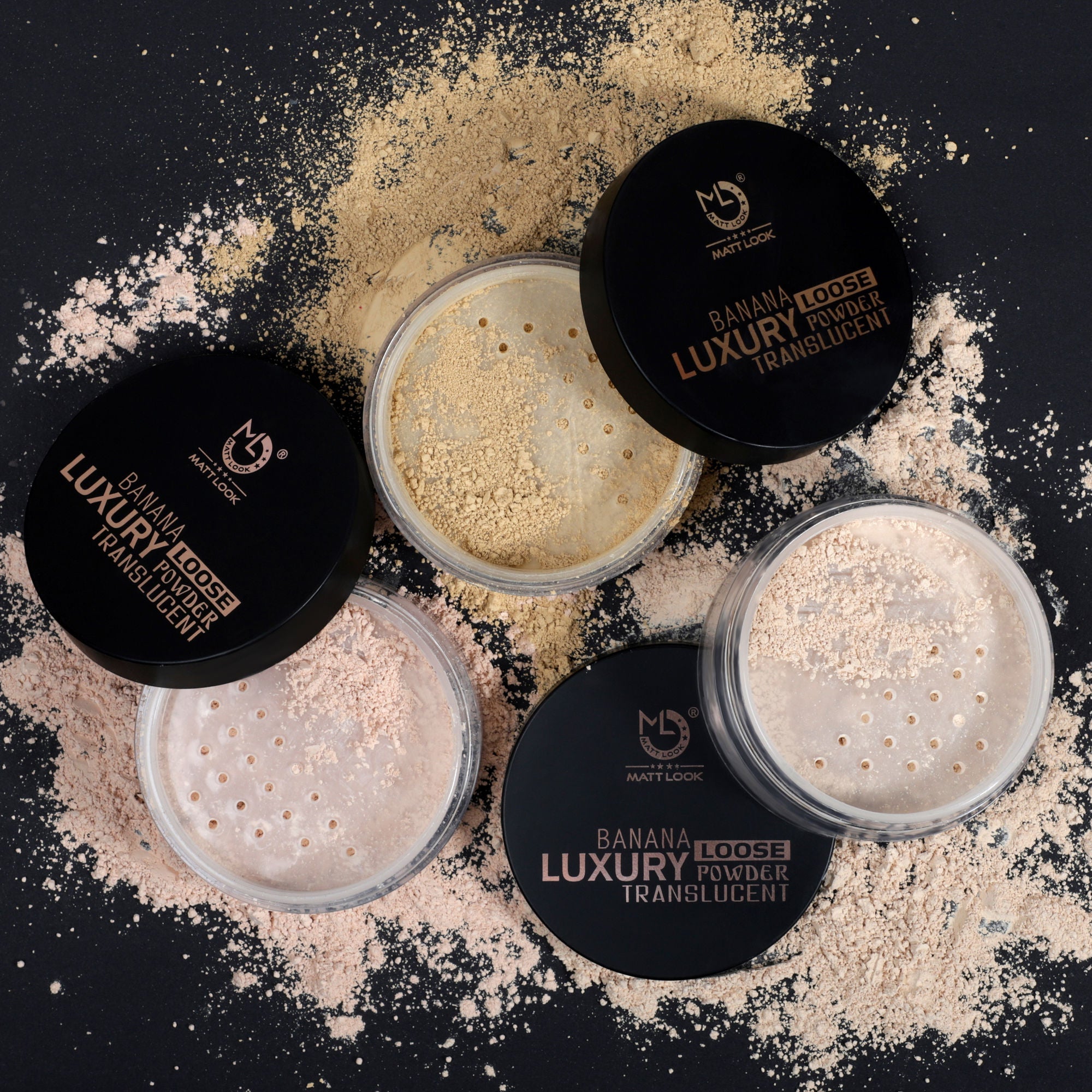 Matt Look Face Makeup Banana Luxury Loose Powder Translucent - Light - Distacart