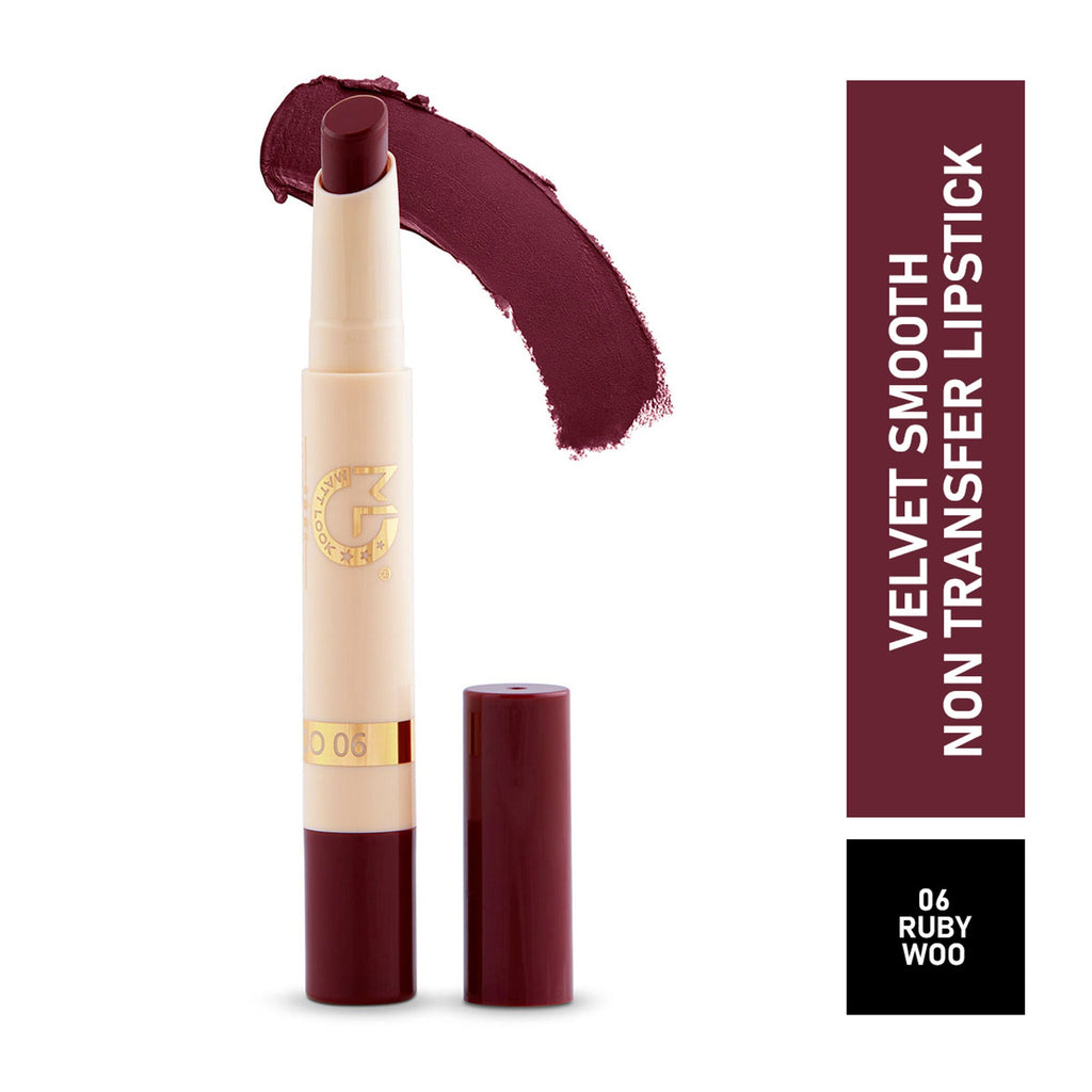 Matt Look Velvet Smooth Non Transfer Lipstick - Ruby Woo