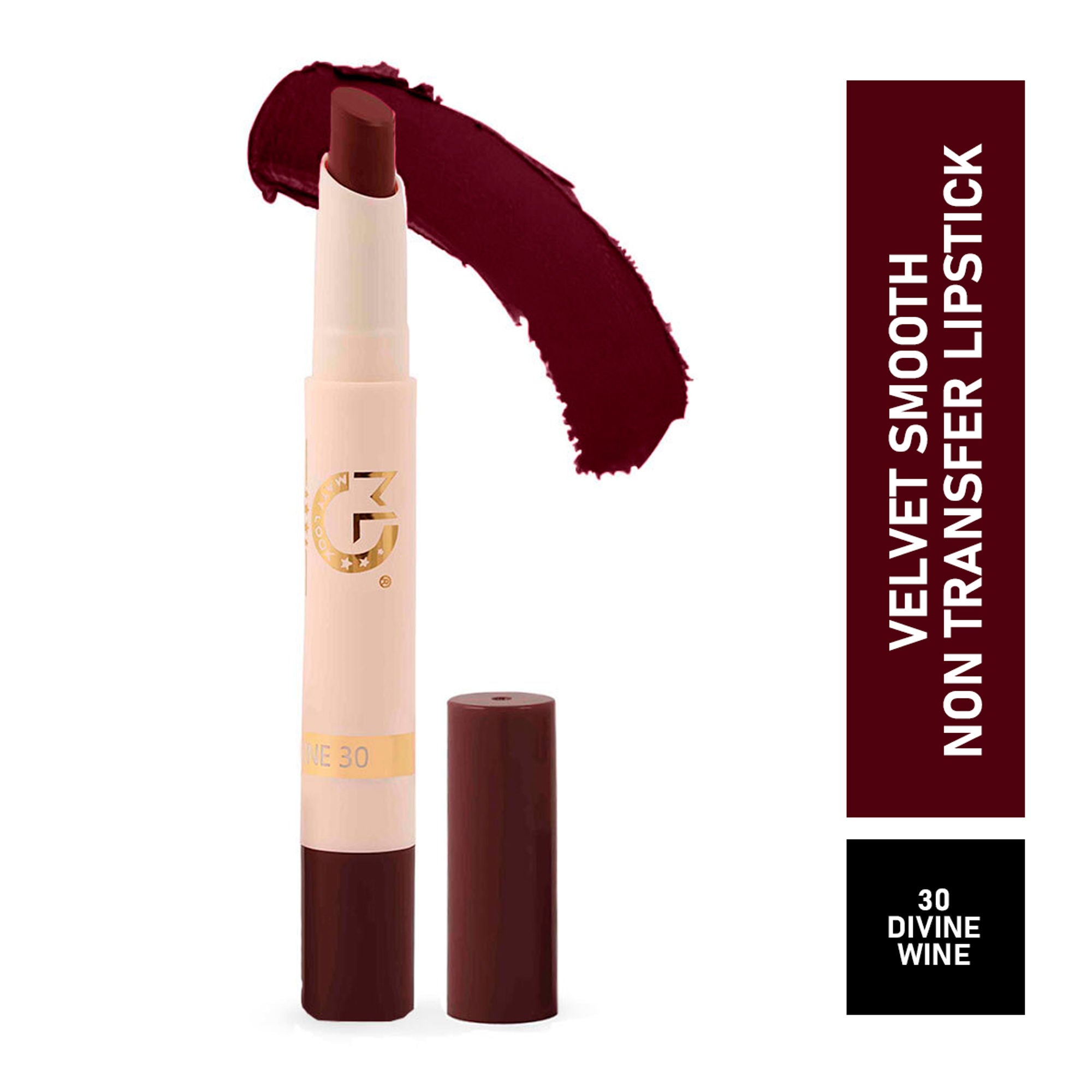Matt Look Velvet Smooth Non Transfer Lipstick - Divine Wine