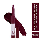 Matt Look Power Last Lip Stain Crayon Lipstick - Naughty Purple