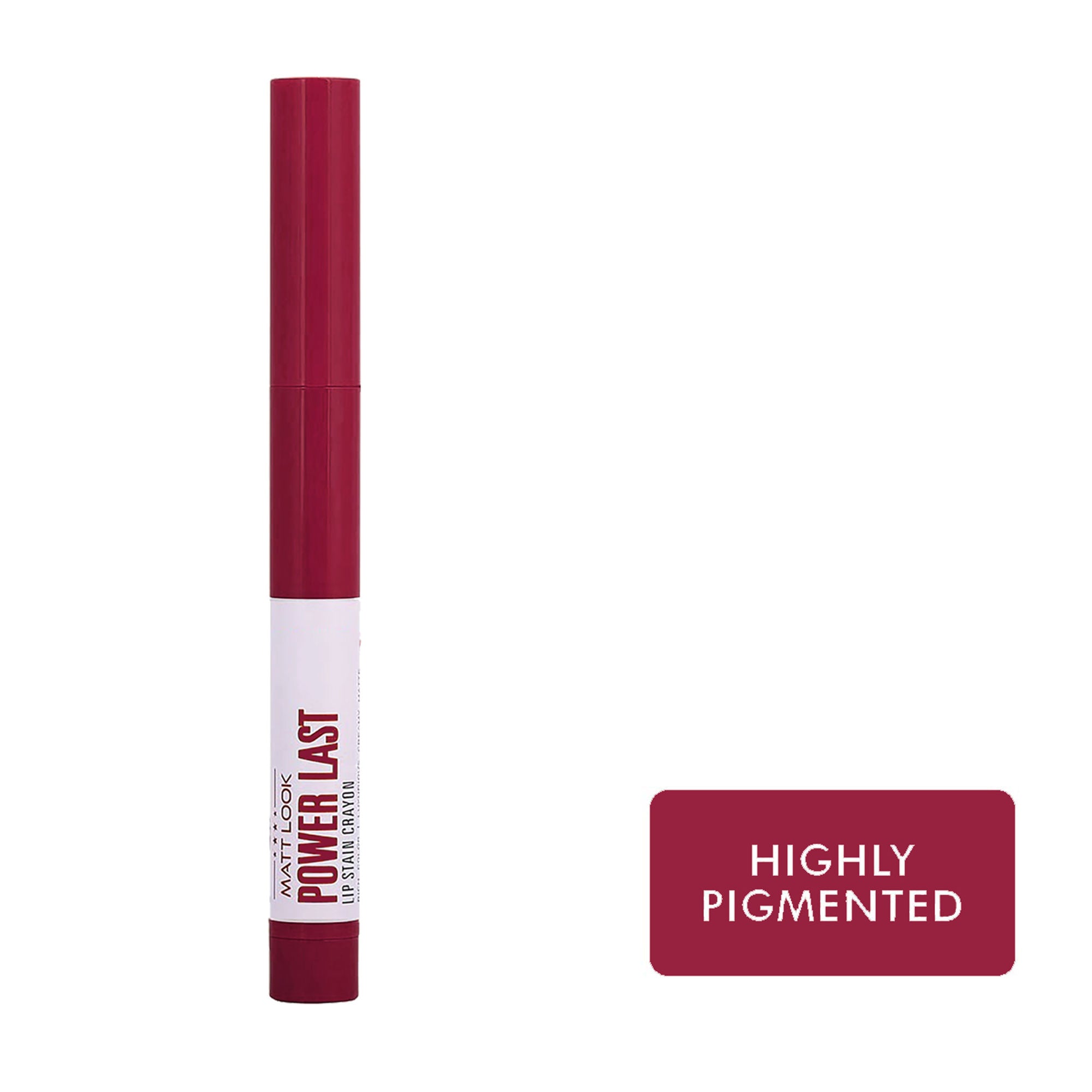 Matt Look Power Last Lip Stain Crayon Lipstick - Divine Wine
