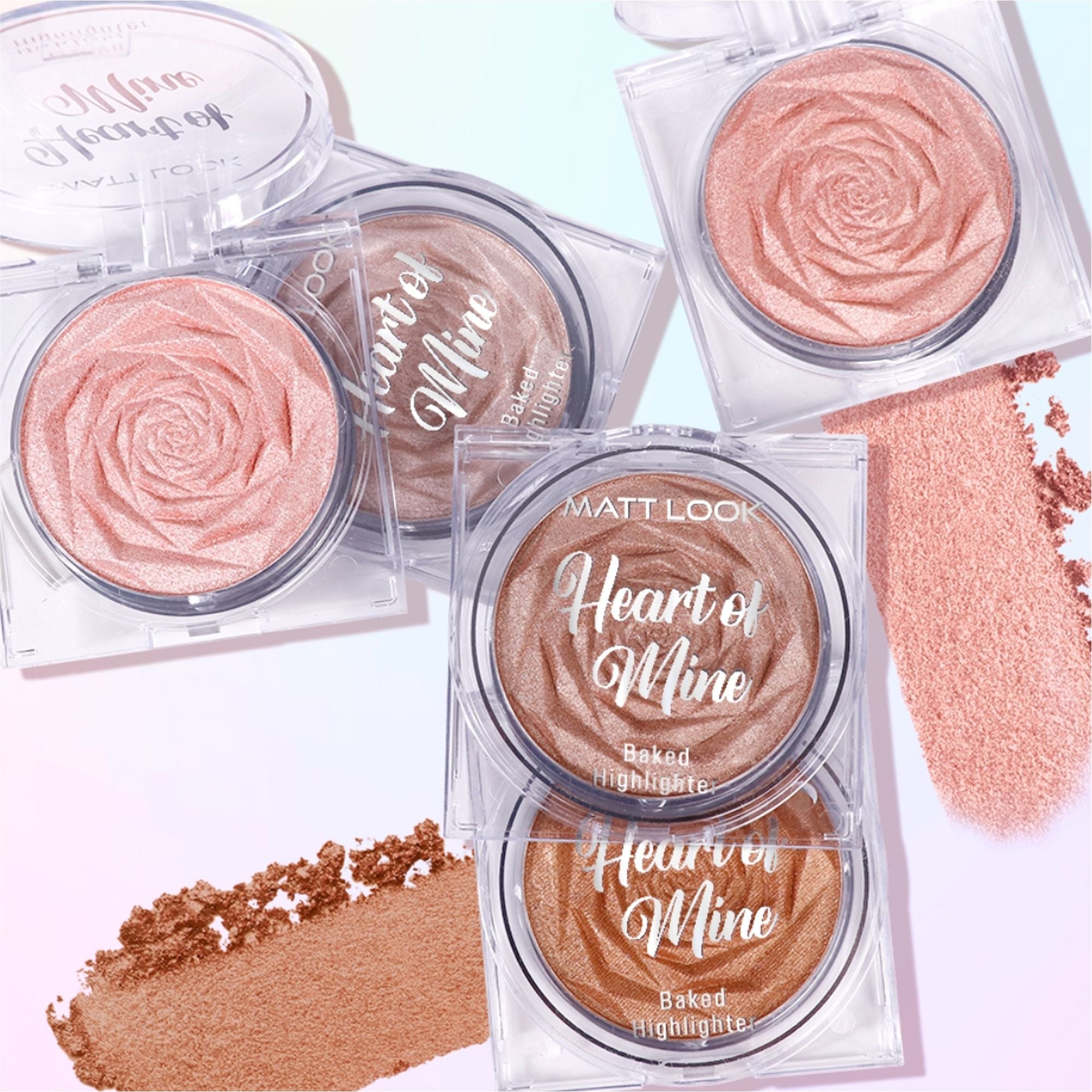 Matt Look Heart Of Mine Baked Highlighter - 01 Dream Light - Distacart