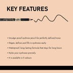 Matt Look Long Lasting Formula Professional Stylist Eyebrow Pencil - 05 Soft Brown - Distacart