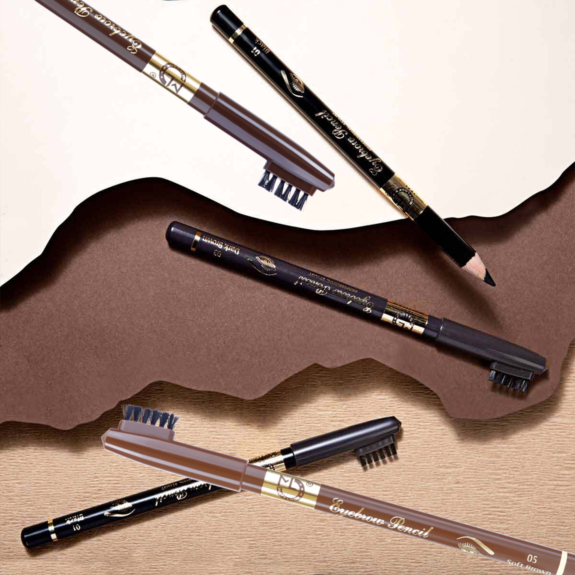 Matt Look Long Lasting Formula Professional Stylist Eyebrow Pencil - 05 Soft Brown - Distacart