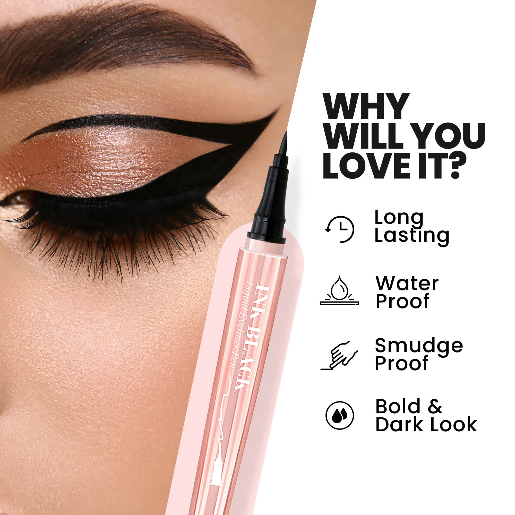 MARS Cosmetics Ink Black Eyeliner - Distacart