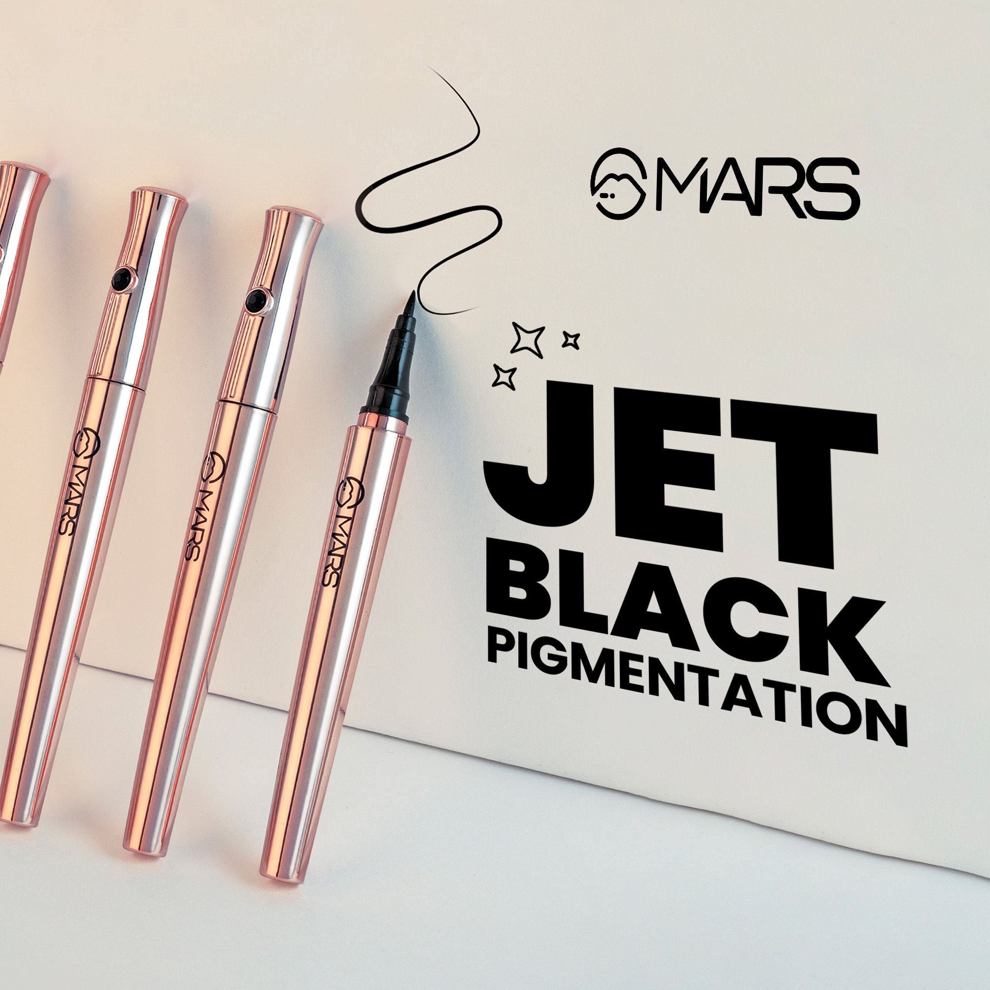 MARS Cosmetics Ink Black Eyeliner - Distacart