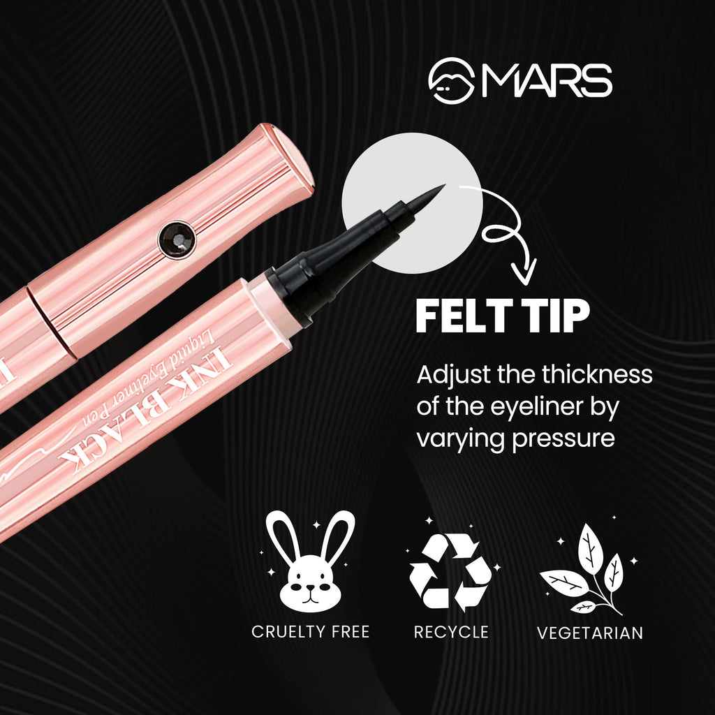 MARS Cosmetics Ink Black Eyeliner - Distacart