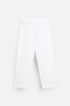 Fabmade Men’S White Loose Fit Cotton Pajama