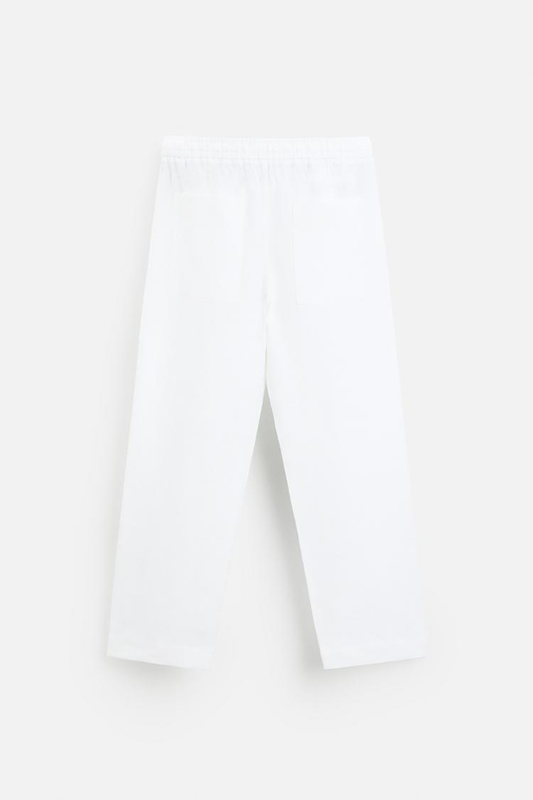 Fabmade Men’S White Loose Fit Cotton Pajama