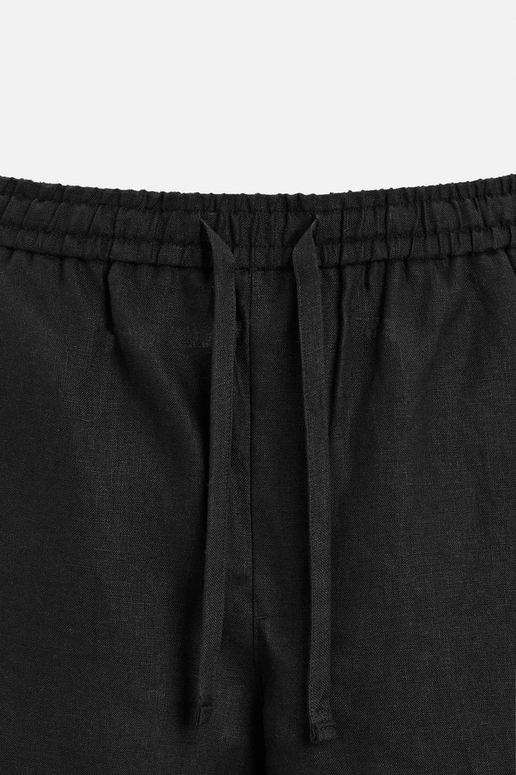 Fabmade Men’S Linen Pajama Combo – Olive & Black(Pack Of 2)