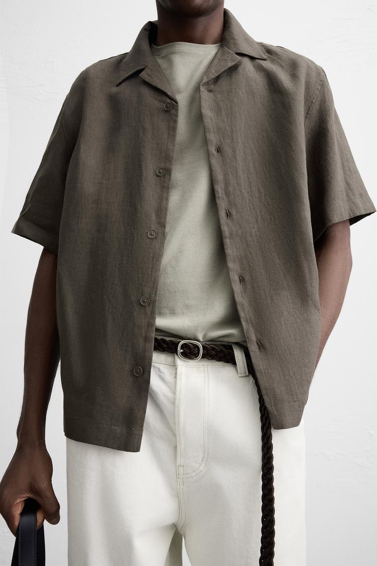 Fabmade Men’S Brown Cotton Shirt