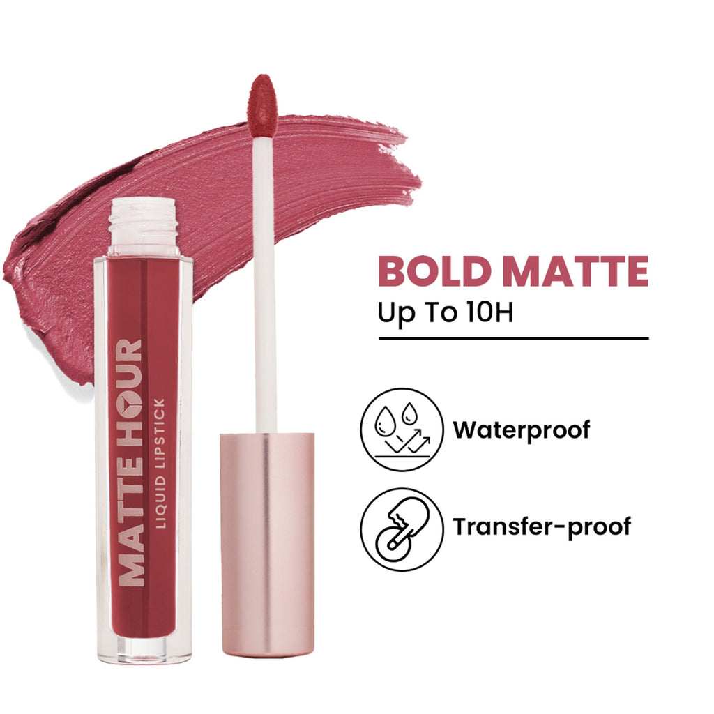 Swiss Beauty Matte Hour Waterproof Liquid Lipstick, Up To 10-Hour - 7 Terracotta Spritz - Distacart