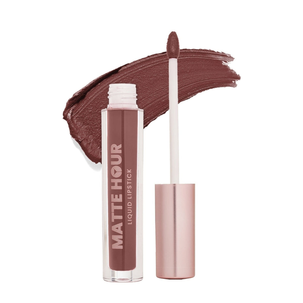 Swiss Beauty Matte Hour Waterproof Liquid Lipstick, Up To 10-Hour - 8 Smoked Bourbon