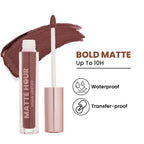 Swiss Beauty Matte Hour Waterproof Liquid Lipstick, Up To 10-Hour - 8 Smoked Bourbon - Distacart