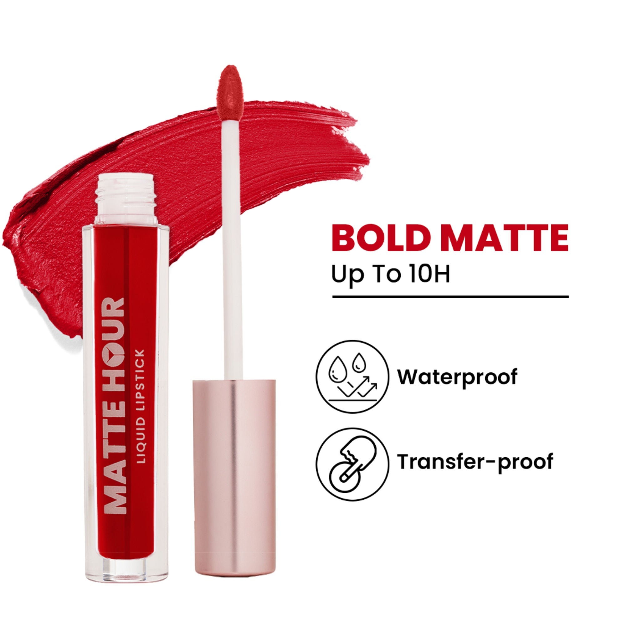 Swiss Beauty Matte Hour Waterproof Liquid Lipstick, Up To 10-Hour - 11 Bloody Mary - Distacart
